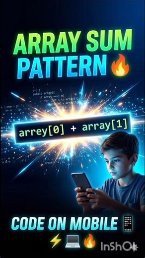 Array 😯 sum print java | java programming #java #learnjava #programming