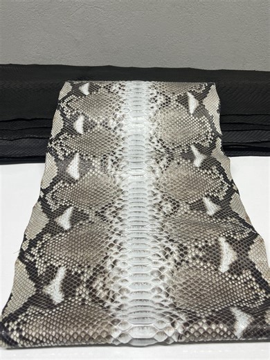 Custom Order 2 - Genuine Light Grey Python Leather Hide, Natural Snake Skin - Etsy