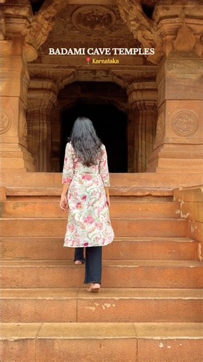 📍Badami Caves ~ Karnataka’s Heritage Gem ✨ #shorts #travel #karnataka #badami #ytshorts