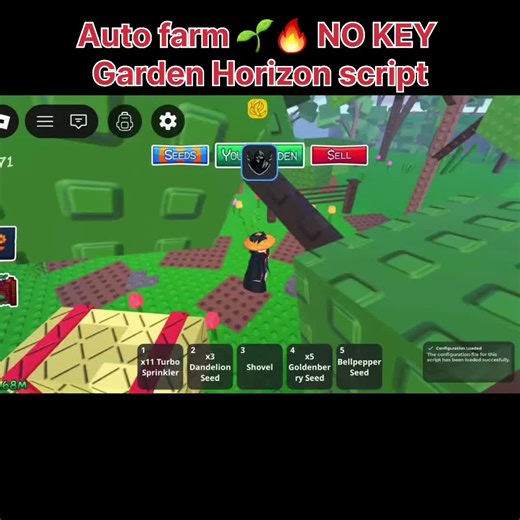 Automated Farming in Garden Horizon on Roblox