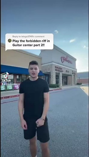 Playing the FORBIDDEN RIFF in guitar center