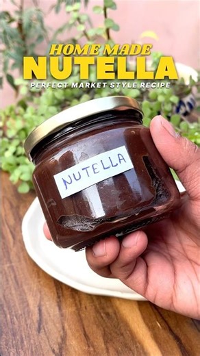 😍 Homemade nutella spread recipe 😍 #ytshorts #homemade #nutella #spread #hindirecipe