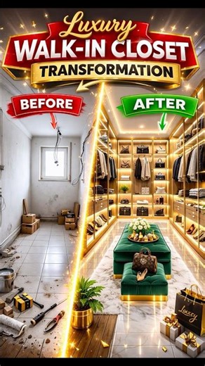 Luxury Walk-In Closet Transformation | Boutique Style Dream Closet Makeover ✨