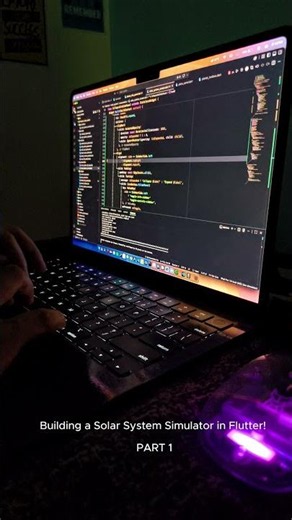 Building a Solar System Simulator in Flutter #flutter #mobiledeveloper #coding #memes #edit