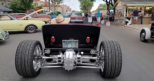 1920s Track T roadster, trick exposed IRS with quick change gears NSRA Nats Colorado #Samspace81 #hotrodlife #classiccars #classiccarshow #hotrodart | Samspace81