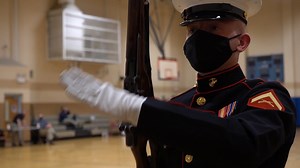 176K views · 10K reactions | #ChallengeDay The U.S. Marine Corps Silent Drill Platoon Marines competed for their spots on the Marching 24, February 19, 2021. Challenge Day marked their last day of training and the beginning of their prep for the performances ahead. Check out this video for a peek at what Challenge Day was all about. | Marine Barracks Washington 8th & I | Facebook