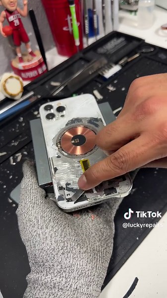 iPhone 12 Pro Max back glass repair 👨🏽‍🔧 #iphone #apple #repair #creatorsearchinsights