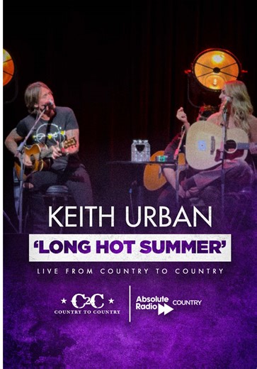 @Keith Urban singing “Long Hot Summer” at the CMA Songwriters Series in London with @Ashley Cooke . 🙌 #KeithUrban #CountryMusic #C2Cfestival