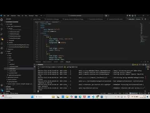 Complete E-Commerce Website Using Spring Boot + HTML CSS JS | Full Stack Project 2026#software