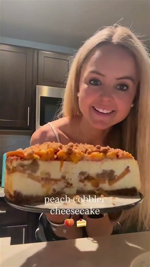 Peach Cobbler Cheesecake Recipe | Peach Recipes + Cheesecake! 🍑🍰
