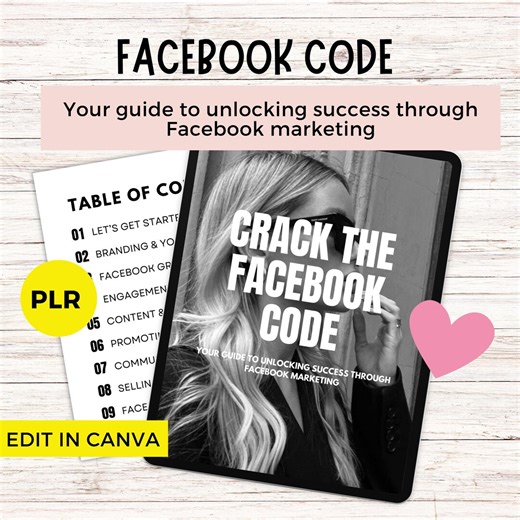 Facebook Strategy, Digital Marketing, Plr Digital Product, Done for You Plr, Facebook Group Strategy, Facebook Ebook, Editable With Canva - Etsy