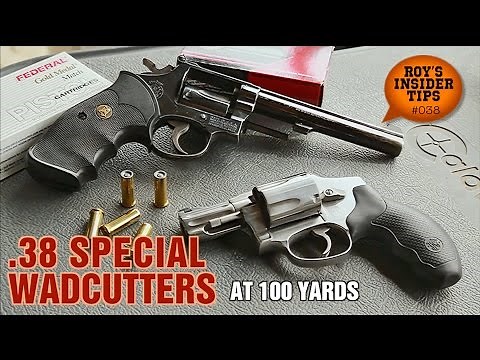 .38 Special Wadcutters At 100 Yards