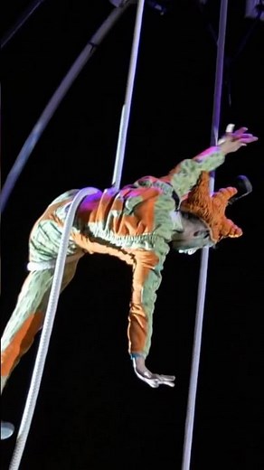 Amazing Circus Variety 🎪 Aerial Acrobat, Drummer, & Clown on the Rope