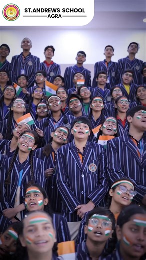 The SOUL of a NATION resonates through the VOICES of its CHILDREN!🇮🇳 Wishing everyone a very HAPPY REPUBLIC DAY🌟 Students of ST. ANDREWS SCHOOL, SHAMSHABAD ROAD, AGRA embraced the celebration with a profoundly moving rendition of “Maa Se Hai Maati, Maa Se Hai Maatha Maathe pe Maati Saja ke Chale.” Every note resonates with reverence for the motherland, cultural consciousness and enduring gratitude❤️ May our 🇮🇳TRICOLOR🇮🇳 forever soar in dignity, unity, and honour! | St. Andrews Group of In