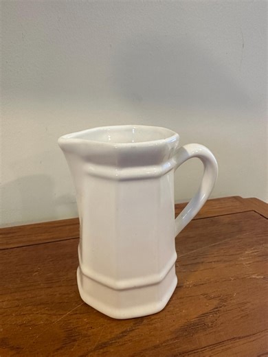 Vintage Pfaltzgraff Heritage White stoneware creamer pitcher