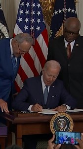 One year ago today, President Biden signed the Inflation Reduction Act into law—lowering health care and energy costs, tackling the climate crisis, and creating good-paying jobs. | Kamala Harris