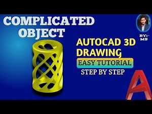 Complicated Object Design in AutoCAD | Step by Step Easy 3D Modeling Guide#autocad #autocad3d #cad