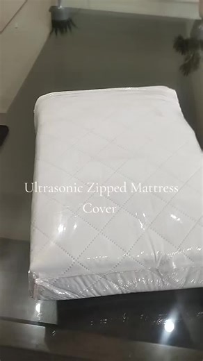 ultrasonic Zip mattress protector cover for protect your bed in winter ❄️ season #zipped #mattressprotector #mattresscover #ultrasonic #quilted