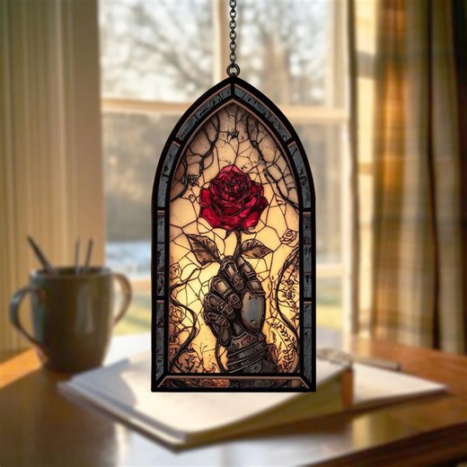 Gustave Clair Obscur Fan Merch Suncatcher, Expedition 33 Suncatcher Candle Holder, Game Tribute Apparel - Etsy