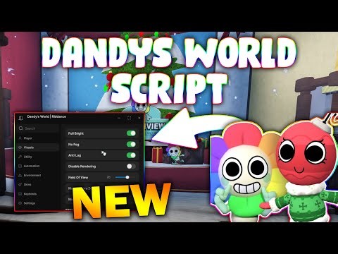 *NEW* Dandy's World Script (PASTEBIN 2025) (AUTO PLAY , MONSTER ESP , WALK SPEED, PICK UP ALL )