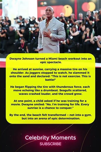 🌅 Dwayne Johnson Turns Miami Beach into Epic Arena