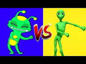 Dame tu Cosita Challenge | Groovy Dancing with his Funny Alien Dance | Learn the Colors for Kids
