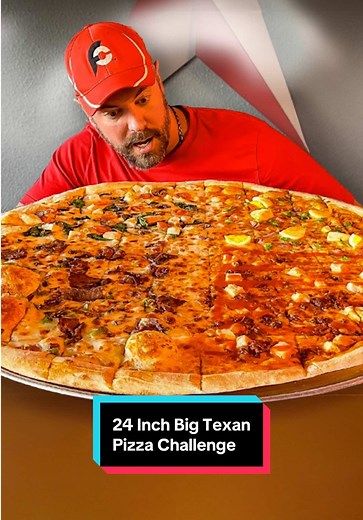 24 Inch Big Texan Pizza Challenge: Can I Finish It?