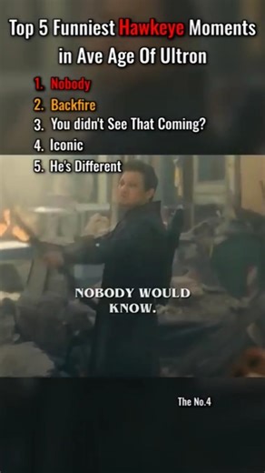 Top 5 Funniest Hawkeye Moments in the Avengers Age Of Ultron. #ultron