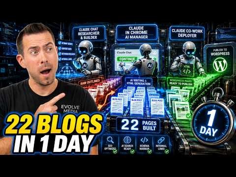 I Built 22 Blog Posts in One Day Using 3 Claudes