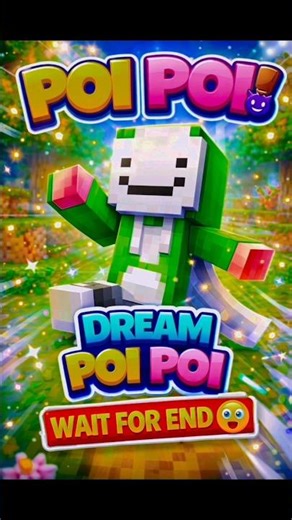 I Tried POI POI With Dream Skin… It Broke Minecraft 😳🔥 #shorts #minecraft #poipoipoi