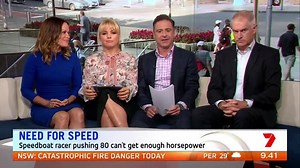 South Australian speed boat racer pushing 80 can't get enough horsepower More: https://goo.gl/f9qYCE #sun7 | Sunrise