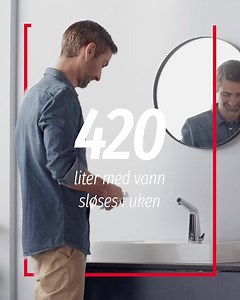Lar du vannet renne mens du pusser tennene? Hver uke sløser vi 420 liter med vann ved å gjøre det. Oras SMART-kran reduserer vannforbruket med opptil 50 %. Det er SMART! | Oras Norge