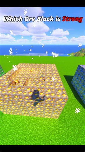 Which Ore Block is Strong ? #minecraft