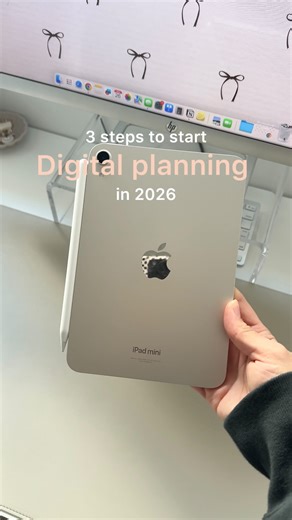 1.2K views · 52 reactions | Start digital planning in 3 easy steps! The custom digital planner + @goodnotes.app is the best combo! 懶 Planner: Custom planner (link in bio) Device: iPad mini 7 #digitalplanner #ipadplanner #goodnotes #ipadtok #ipadtips | The Planners Collective | Facebook