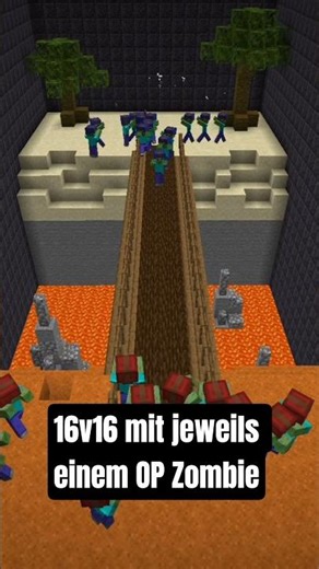Minecraft 16v16 Mob Battle with Follower Names! #shorts #minecraft