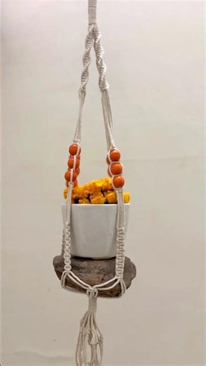 ✨Macrame pot holder ✨🎀 #macrame #happycraftloop #boho