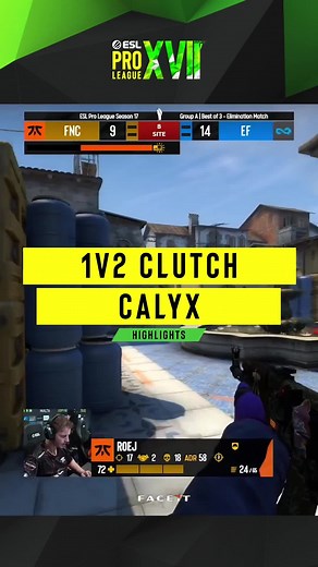Calyx Deagle | Insane Clutch Moments in ESL Pro League