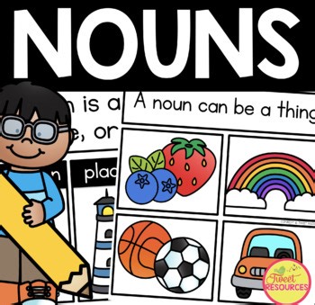 Nouns No Prep Worksheets | Grammar and Parts of Speech Practice Activities ELA