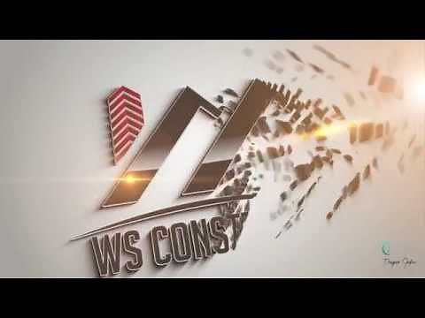 Vejam como ficou essa logomarca para construtora - LOGO EM 3D (Assista)