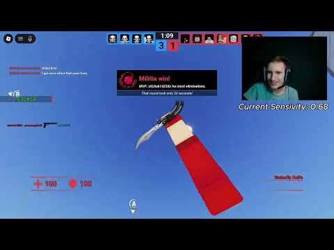 Roblox Defusal... BUT EVERY TIME I DIE, MY SENSIVITY GETS HIGHER... *very bad idea*