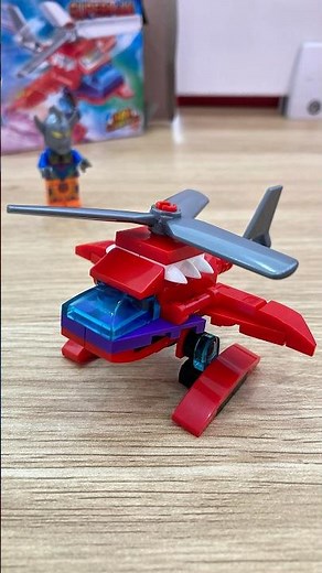 Ultraman and Helicopter LEGO Transformers Unboxing & Review Satisfying ASMR Video #lego #ultraman