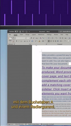 Textfomatierung in #Microsoft Word löschen #Dell #Shorts
