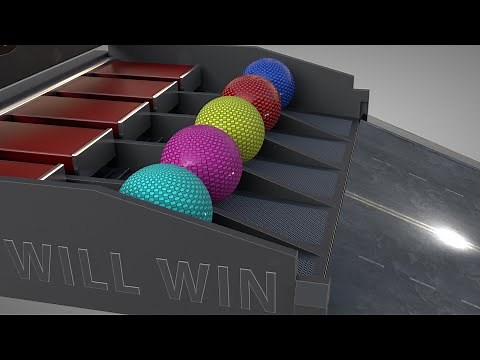 Marble Run Animation #5 (better friction) ❤️ C4D4U