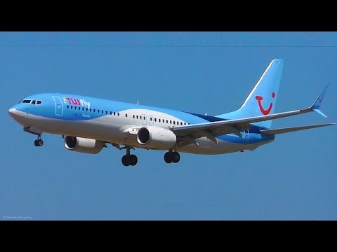 TUIfly Scimitar Winglet 737-800 - 2 Landings at Rhodes - Old and New Livery - Airport Plane Spotting