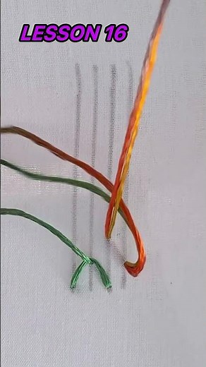 Feather Stitch Tutorial | Hand Embroidery for Beginners #16