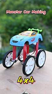 30K views · 263 reactions | DIY 4×4 Monster Car | Powerful Off-Road RC Car Build #shorts #diyprojects #car #schoolproject #motor #dcmotor #project #schoolproject #scienceexperiment | Creative SM | Facebook