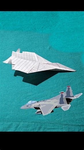 paper fighter jet plane making easy tutorial step by step origami craft #origami #diy #craft #paper