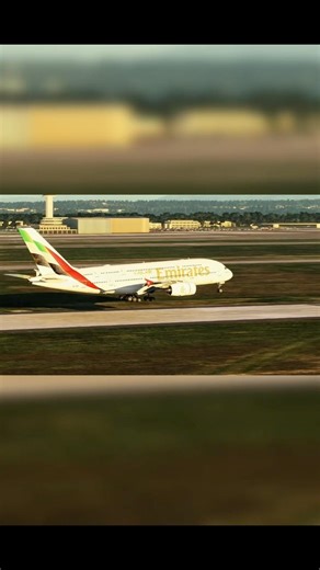 Emirates A380 landing