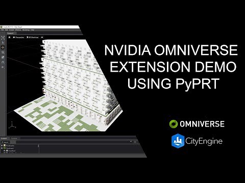 NVIDIA Omniverse Extension Demo Using CityEngine's PyPRT