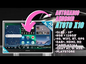 10-INCH QLED ANDROID CAR RADIO with ARTIFICIAL INTELLIGENCE | Atoto X10